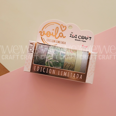 Washi Tapes Leaves Edition x 4 mts x 5 Diseños