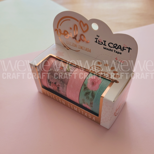 Washi Tapes Roses Edition x 4 mts x 5 Diseños