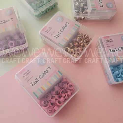 Ojalillos Eyelet x 50 unidades Rosa