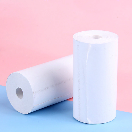 Rollo Papel Blanco con Adhesivo para Impresora Portatil Ibi Craft