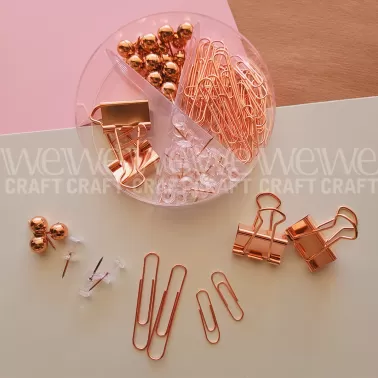 Set de Escritorio Redondo Ibi Craft Tendance Oro Rosa