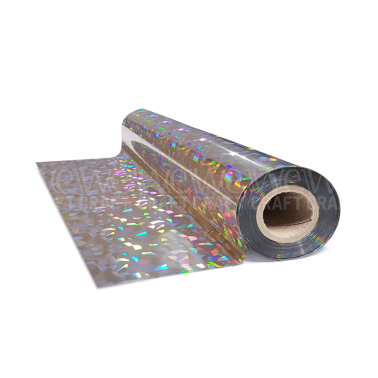 Foil Premium 30,5 cms x 1 mt Flake Plateado