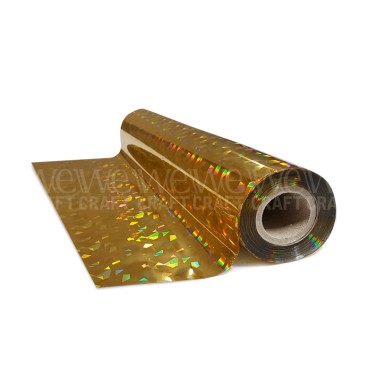 Foil Premium 30,5 cms x 1 mt Flake Dorado