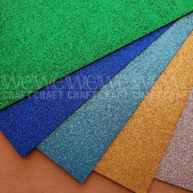 Goma Eva Glitter Oro A4 x Unidad