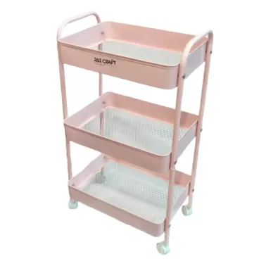 Carro Organizador Ibicraft Rosa Pastel