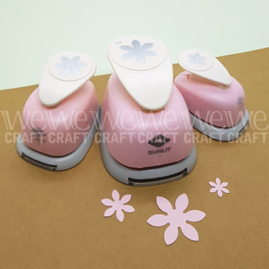 Set Perforadoras Artísticas Forma Margaritas 16mm + 25mm + 38mm