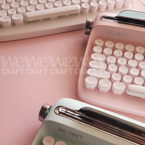 Teclado Ibi Craft Vintage Inalámbrico Menta