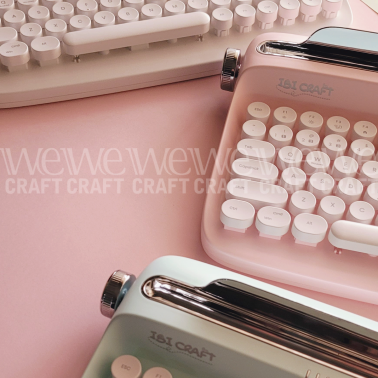 Teclado Ibi Craft Vintage Inalámbrico Menta