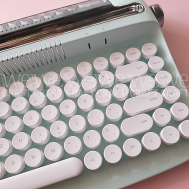 Teclado Ibi Craft Vintage Inalámbrico Menta