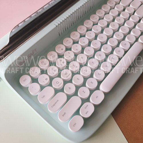 Teclado Ibi Craft Vintage Inalámbrico Menta