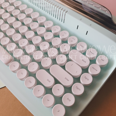 Teclado Ibi Craft Vintage Inalámbrico Menta