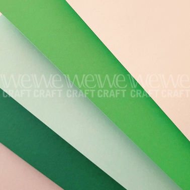 Papel para Scrap 30x30 cm 160 grs Colores Verdes x 35 hjs