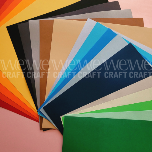 Papel para Scrap 30x30 cm 160 grs Colores Verdes x 35 hjs
