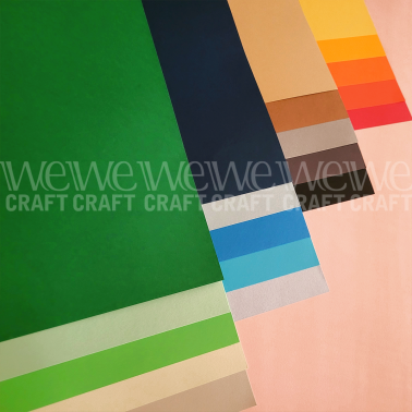 Papel para Scrap 30x30 cm 160 grs Colores Verdes x 35 hjs