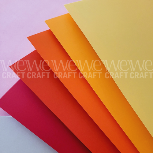 Papel para Scrap 30x30 cm 160 grs Colores Naranjas x 35 hjs
