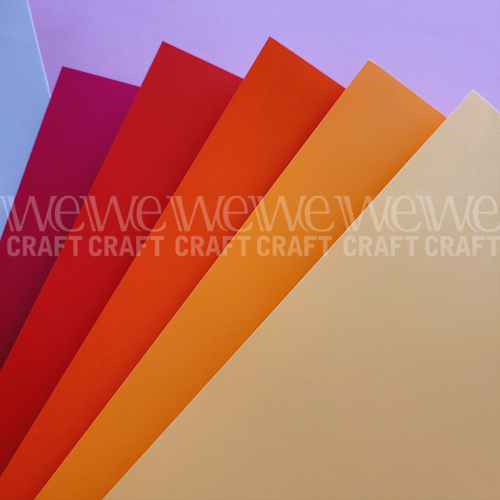 Papel para Scrap 30x30 cm 160 grs Colores Naranjas x 35 hjs