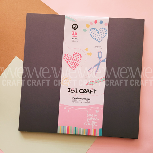 Papel para Scrap 30x30 cm 160 grs Colores Tierra x 35 hjs