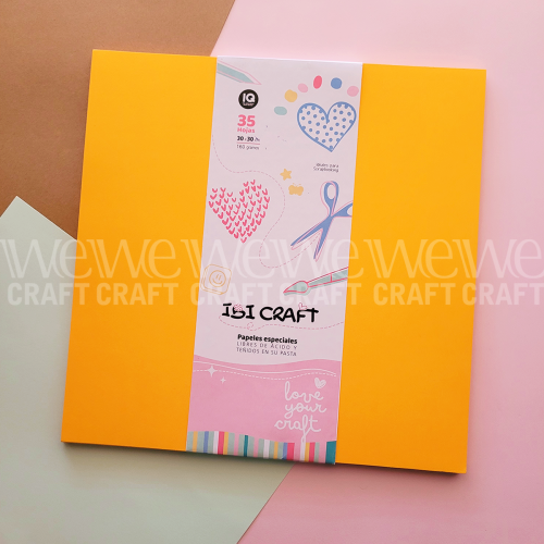 Papel para Scrap 30x30 cm 160 grs Colores Naranjas x 35 hjs