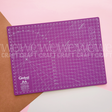 Tabla de corte Global A4 30x22 cm Violeta