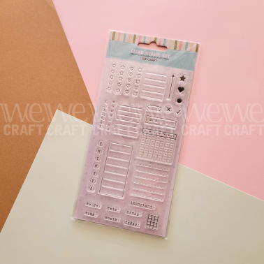 Sello Siliconado Cristal Plantilla 4x7" Planners
