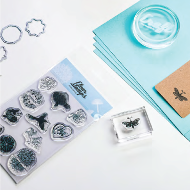 Sello Siliconado Cristal Plantilla 4x5" Butterfly