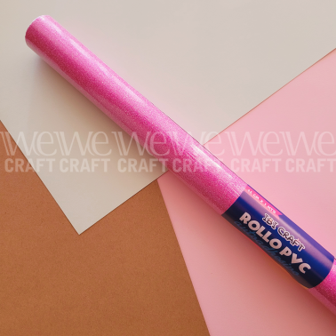 PVC Autoadhesivo 45 cm x 1 Metro Color Rosa