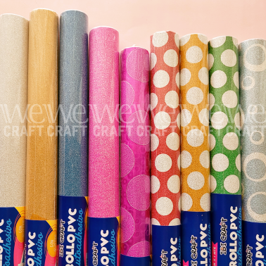 PVC Autoadhesivo 45 cm x 1 Metro Color Celeste Con Circulos