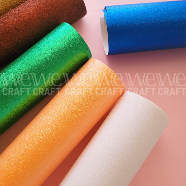 Cartulina Con Glitter 35x50 cm 250 grs Color Plata