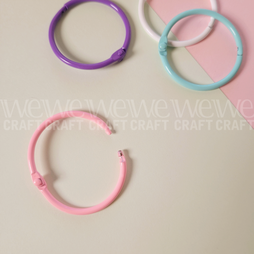 Aros Metálicos Pastel Ibi Craft Tendance 44 mm x 8 piezas