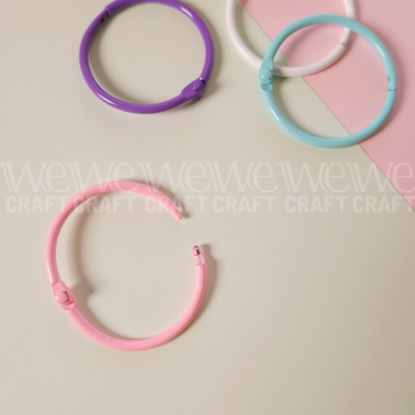 Aros Metálicos Pastel Ibi Craft Tendance 44 mm x 8 piezas