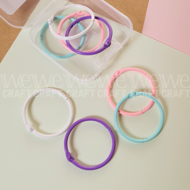 Aros Metálicos Pastel Ibi Craft Tendance 44 mm x 8 piezas