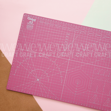 Tabla de corte Global A3 45x30 cm Rosa