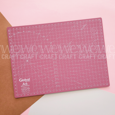Tabla de corte Global A4 30x22 cm Rosa