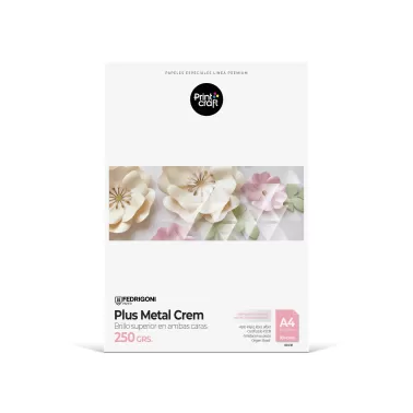 Papel Fedrigoni Plus Metal Crem 250 Grs A4 10 Hjs