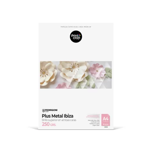 Papel Fedrigoni Plus Metal Ibiza 250 Grs A4 10 Hjs
