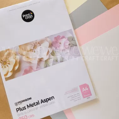 Papel Fedrigoni Plus Metal Ibiza 250 Grs A4 10 Hjs