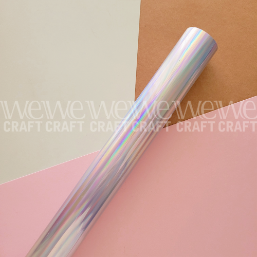 Foil Ibi Craft 32 cm x 5 mts Plata Tornasol