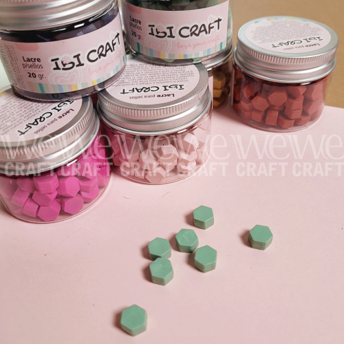 Lacre en Perlas Verde Pastel