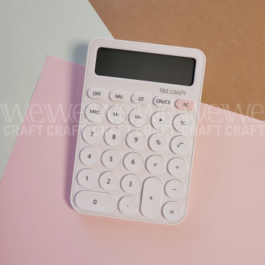 Calculadora Ibi Craft Tendance 12 Dígitos Color Blanco