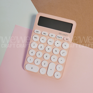 Calculadora Ibi Craft Tendance 12 Dígitos Color Rosa Pastel