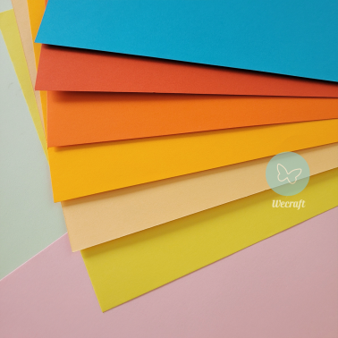 Papel IQ Plus Color Orange 160 Grs A4 10 Hjs