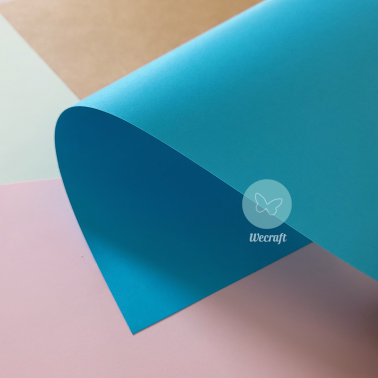 Papel IQ Plus Color Aqua Blue 160 Grs A4 10 Hjs