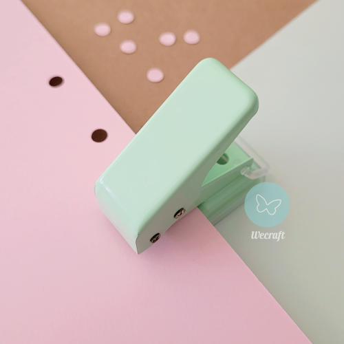 Mini Perforadora Tendance Verde Pastel 1 Perforación