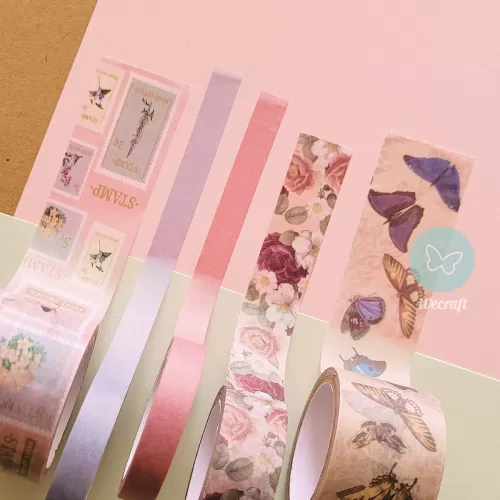 Washi Tape Edición Limitada Vintage 5 rollos de 4 mts