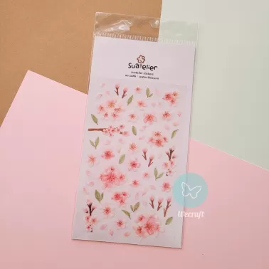 Sticker Pvc 10x19 cm WATTER BLOSSOM