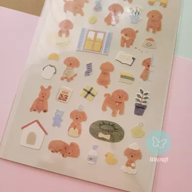 Sticker Pvc 10x19 cm PUPPY