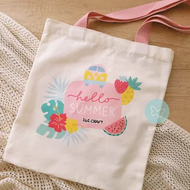 Tote Bag "Kit Summer" 7 Elementos Ibicraft