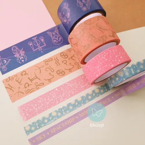 Washi Tapes Zodiac - 5 Rollos x 4 mts