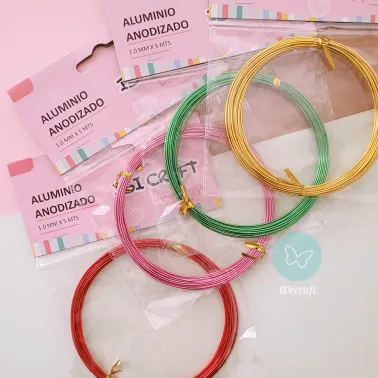 Rollo aluminio anodizado rosa