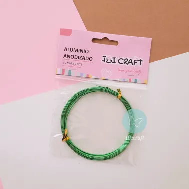 Rollo aluminio anodizado verde claro